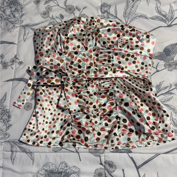 XOXO Tan Striped Capri Pantsuit - Picture 15 of 16